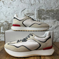 Givenchy GIV Beige White Grey Runner Sneaker Sz 11 (44)