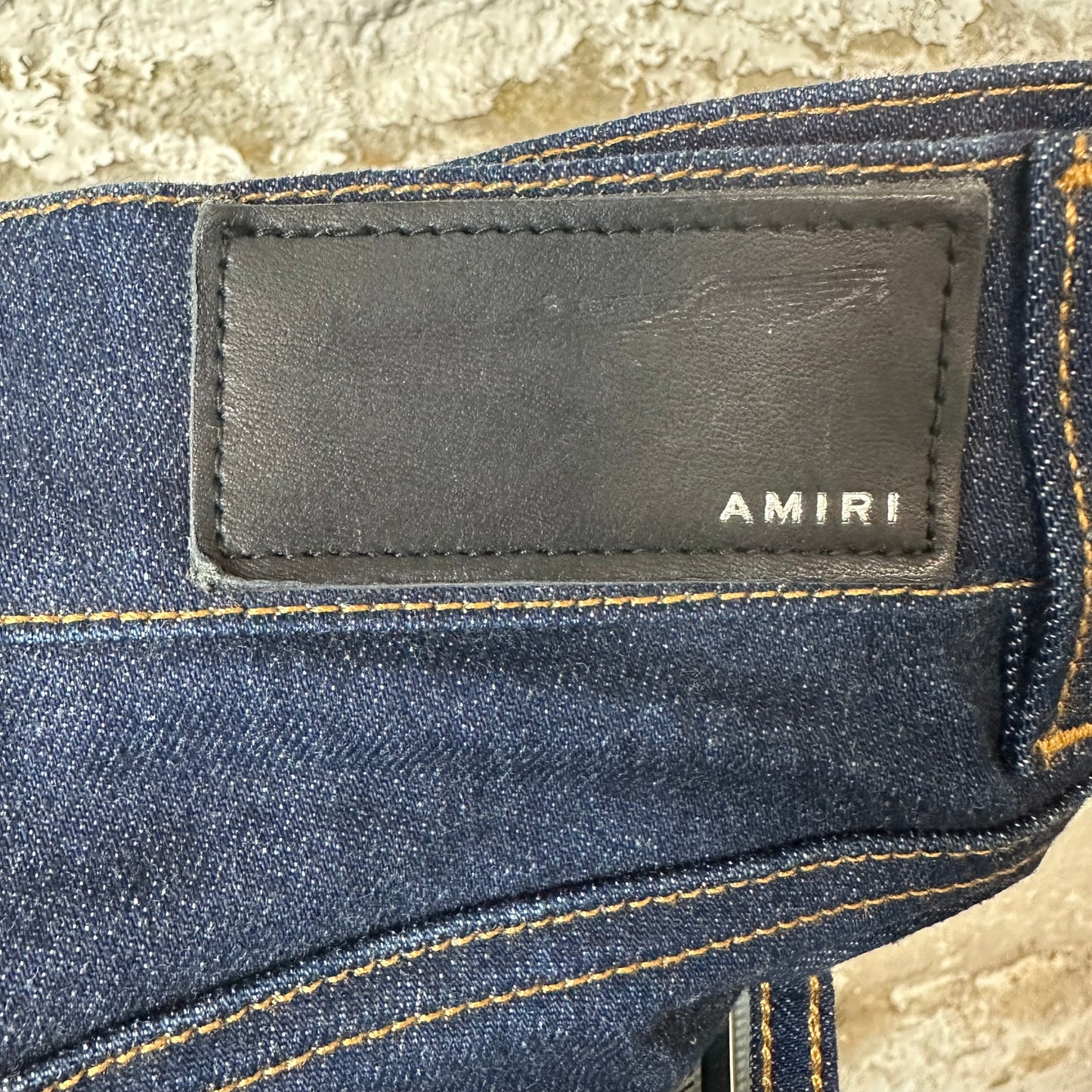Amiri Plain Dark Blue Denim Jeans Sz 31