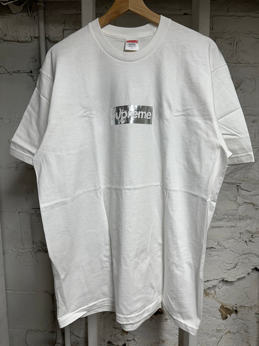 Supreme Chicago Box Logo White T Shirt Sz L DS