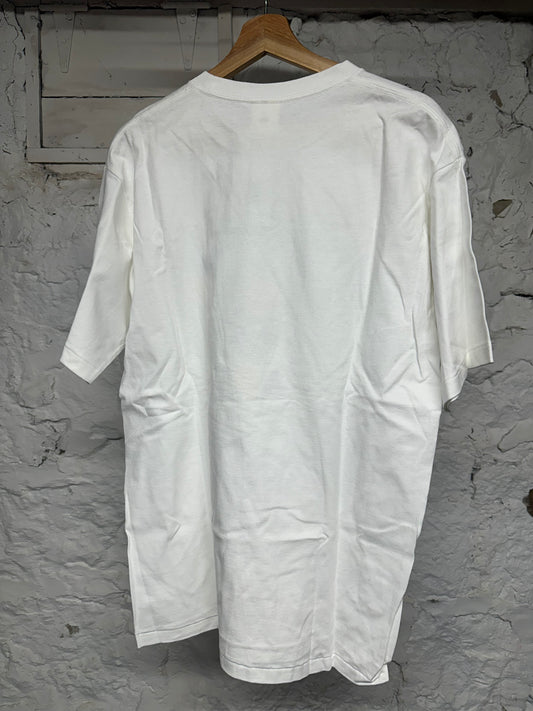 Bape Multicolor College Logo White T-Shirt Sz XL DS