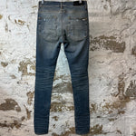 Amiri Knee Stitch Blue Denim Jeans Sz 28