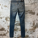 Amiri Knee Stitch Blue Denim Jeans Sz 28