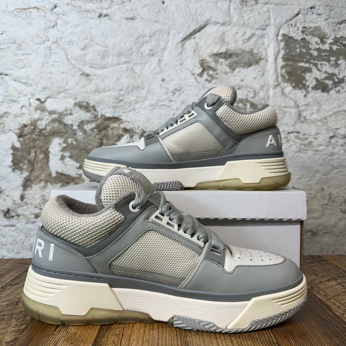 Amiri MA-1 Grey White Cream Sneaker Sz 10 (43)