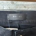 Amiri MX1 Cracked Pink Black Denim Jeans Sz 36