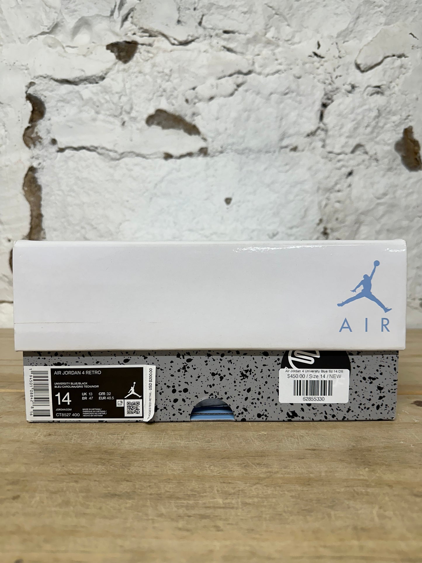 Air Jordan 4 University Blue Sz 14 DS