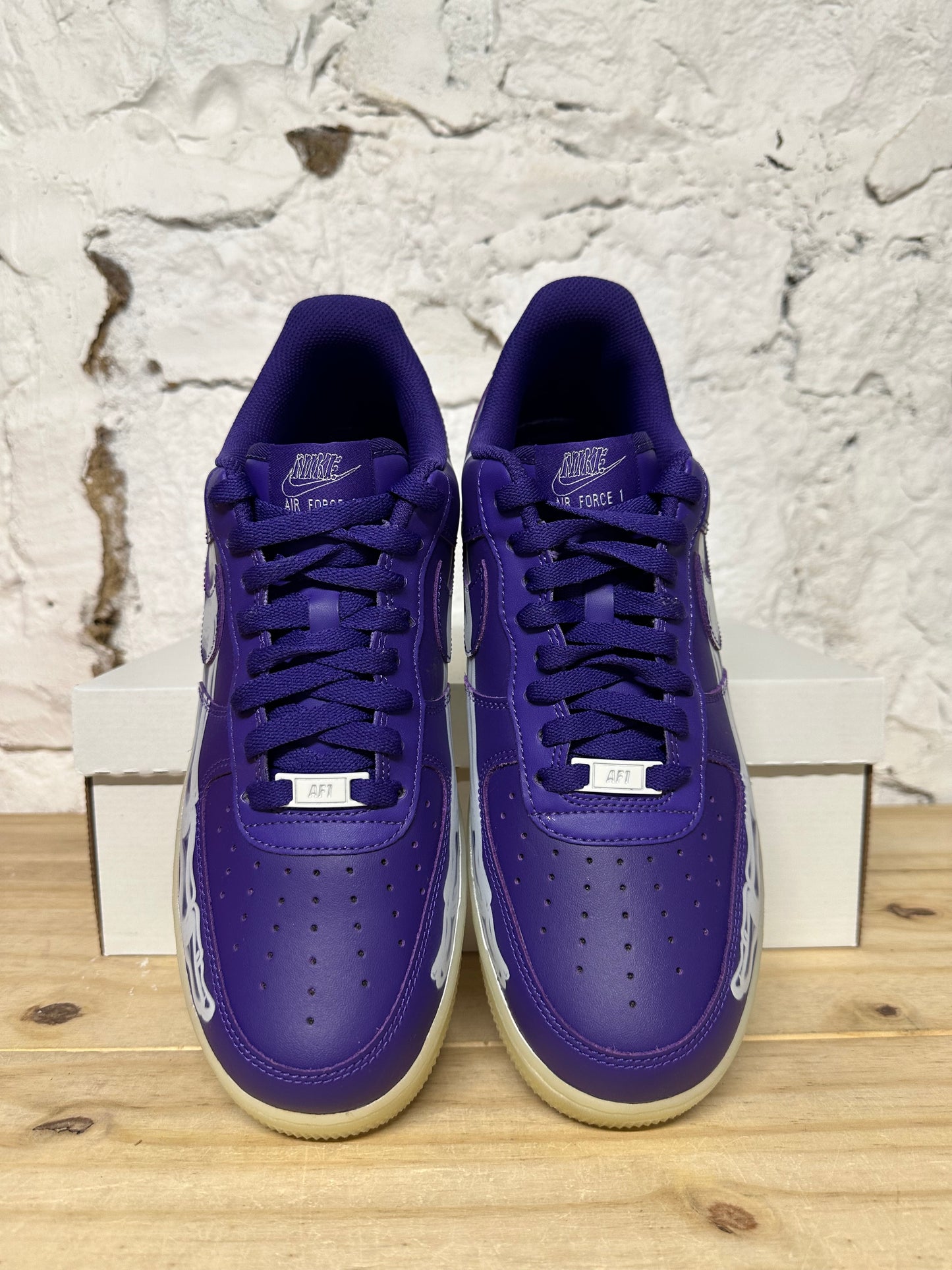 AF1 Purple Skeleton Sz 10