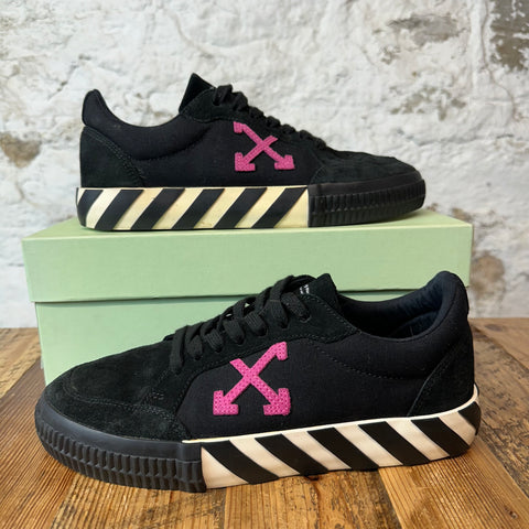 Off White Pink Arrow Black Vulc Sneaker Sz 7 (40)