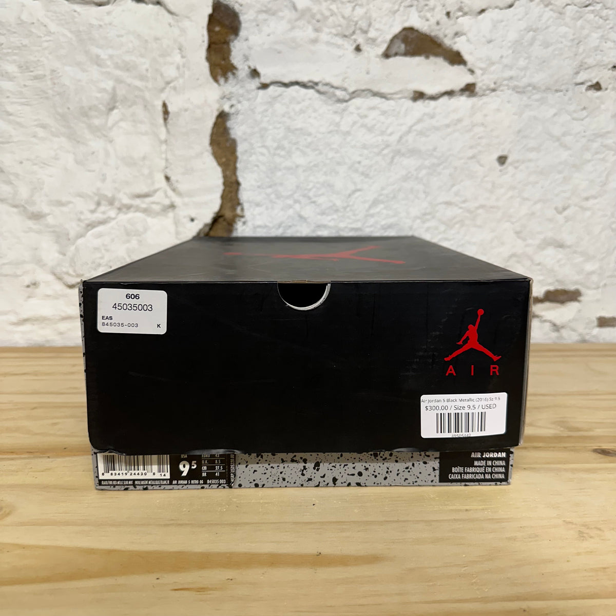 Air Jordan 5 Black Metallic (2016) Sz 9.5