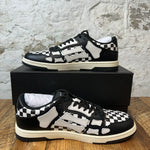 Amiri White Skeleton Checkered Low Sneaker Sz 11 (44) DS