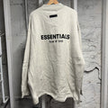 Fear of God Essentials Light Oatmeal Relaxed Crewneck Sz XXL DS