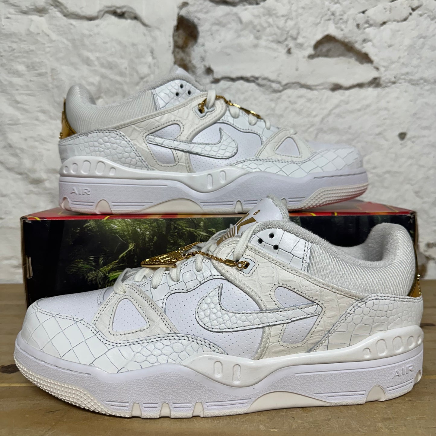 Nike Air Force 3 Low Nigo White Metallic Gold Sz 11.5 DS