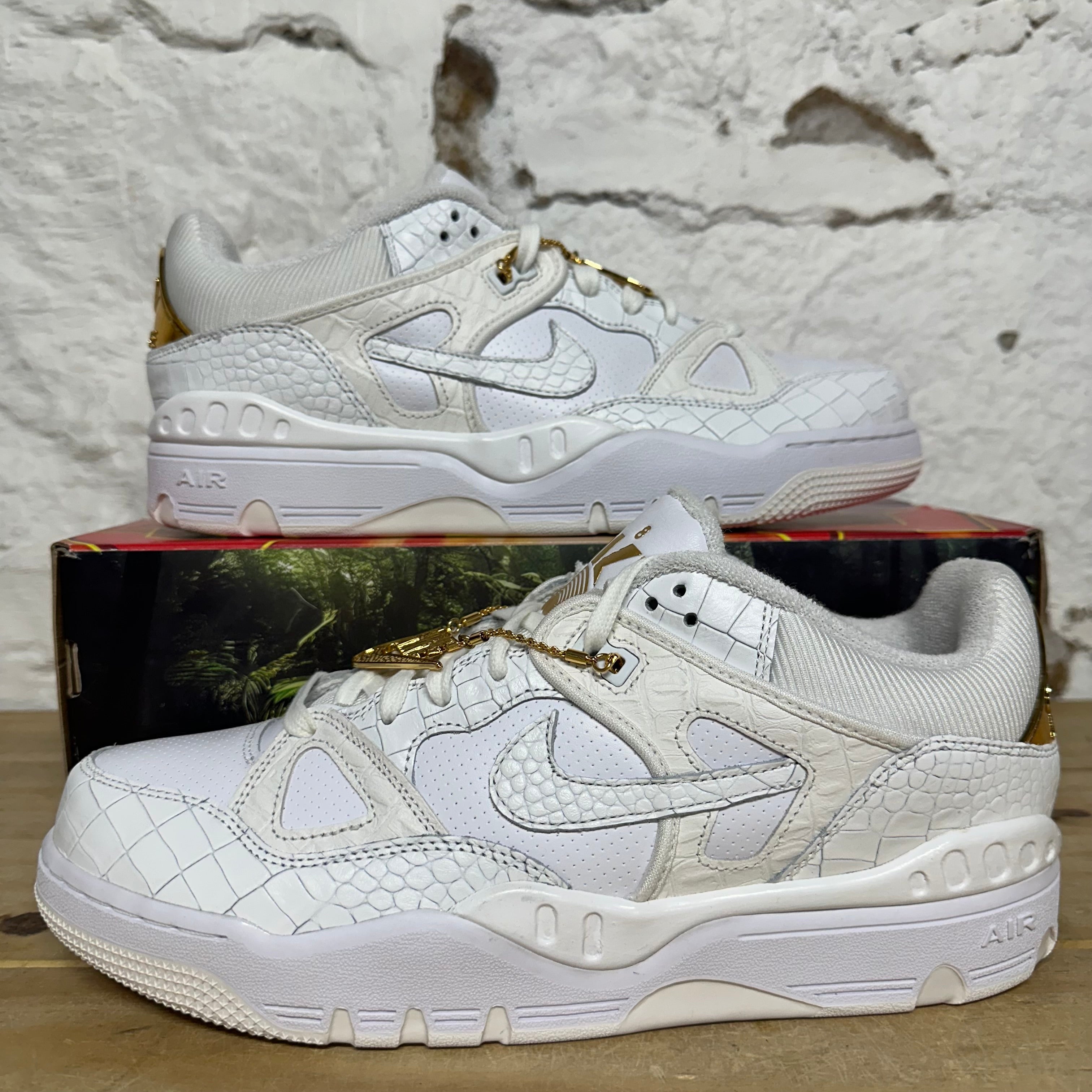 Nike Air Force 3 Low Nigo White Metallic Gold Sz 11.5 DS