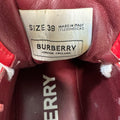 Burberry Ramsey Pink Red White Sneaker Sz 6.5 (39)