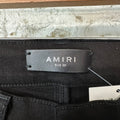 Amiri Plain Black Denim Jeans Sz 29
