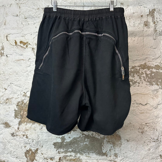 Rick Owens DRKSHDW Boxer Zip Shorts Black Sz M
