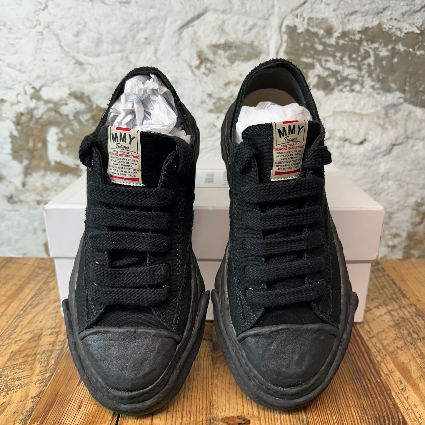 Maison Mihara Peterson 23 Triple Black Sneaker Sz 11 (44) DS