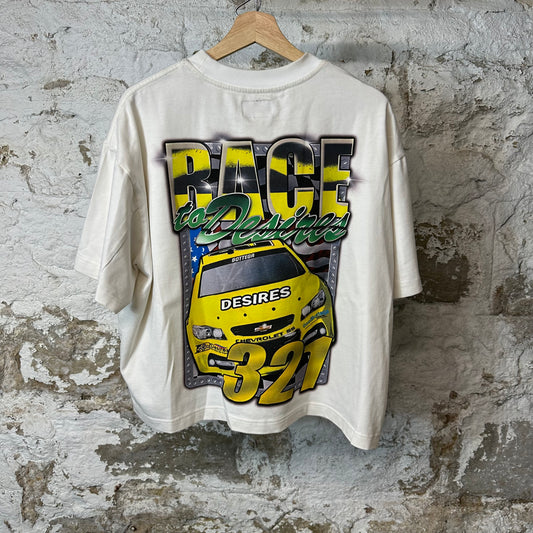 Bottega Desires Race T-shirt White Sz M
