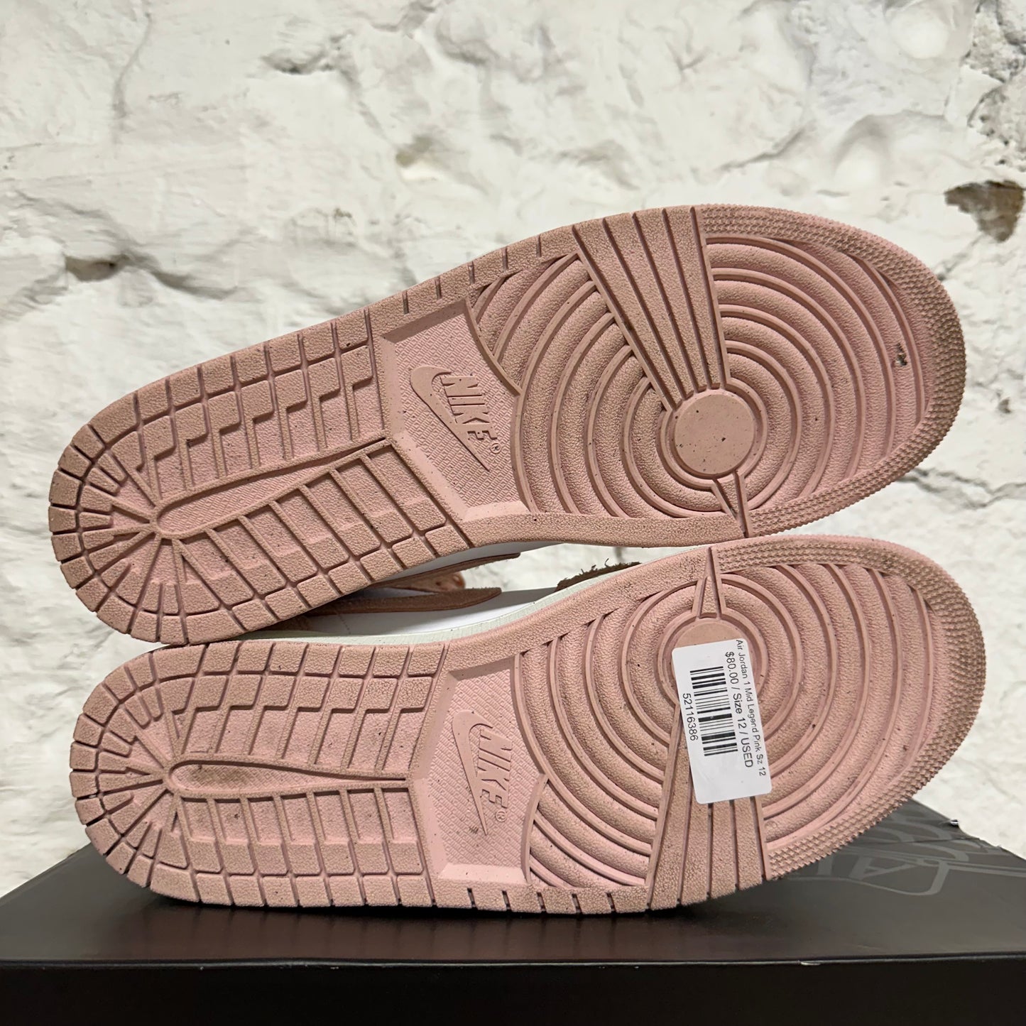 Air Jordan 1 Mid Legend Pink Sz 12