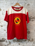 Gucci Yellow Logo Red White T-shirt Sz XS