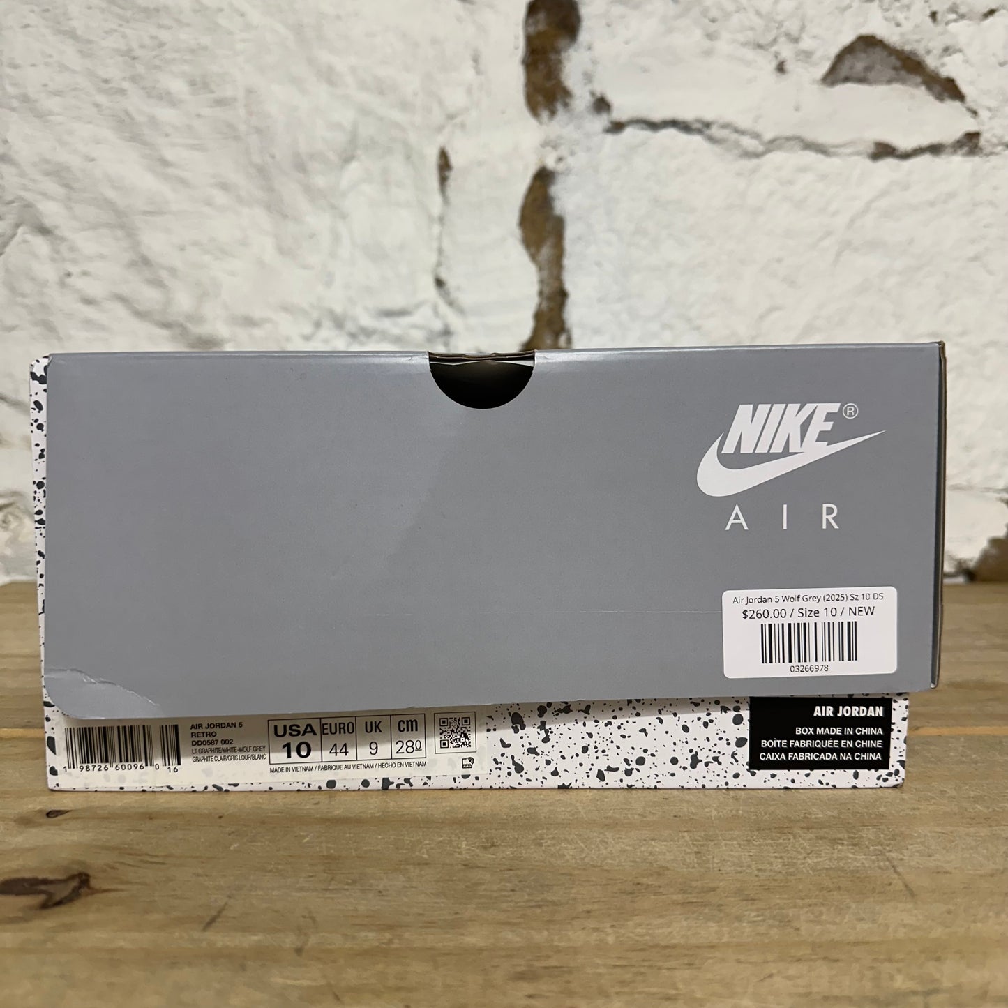 Air Jordan 5 Wolf Grey (2025) Sz 10 DS