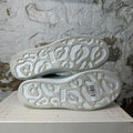 Alexander McQueen Grey Croc Suede Tab White Sneaker Sz 8 (41)
