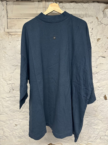 Yeezy Gap 3/4 Sleeve Navy T-Shirt Sz M DS