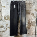 Balenciaga Fifty-Fifty Black Denim Jeans Sz L DS