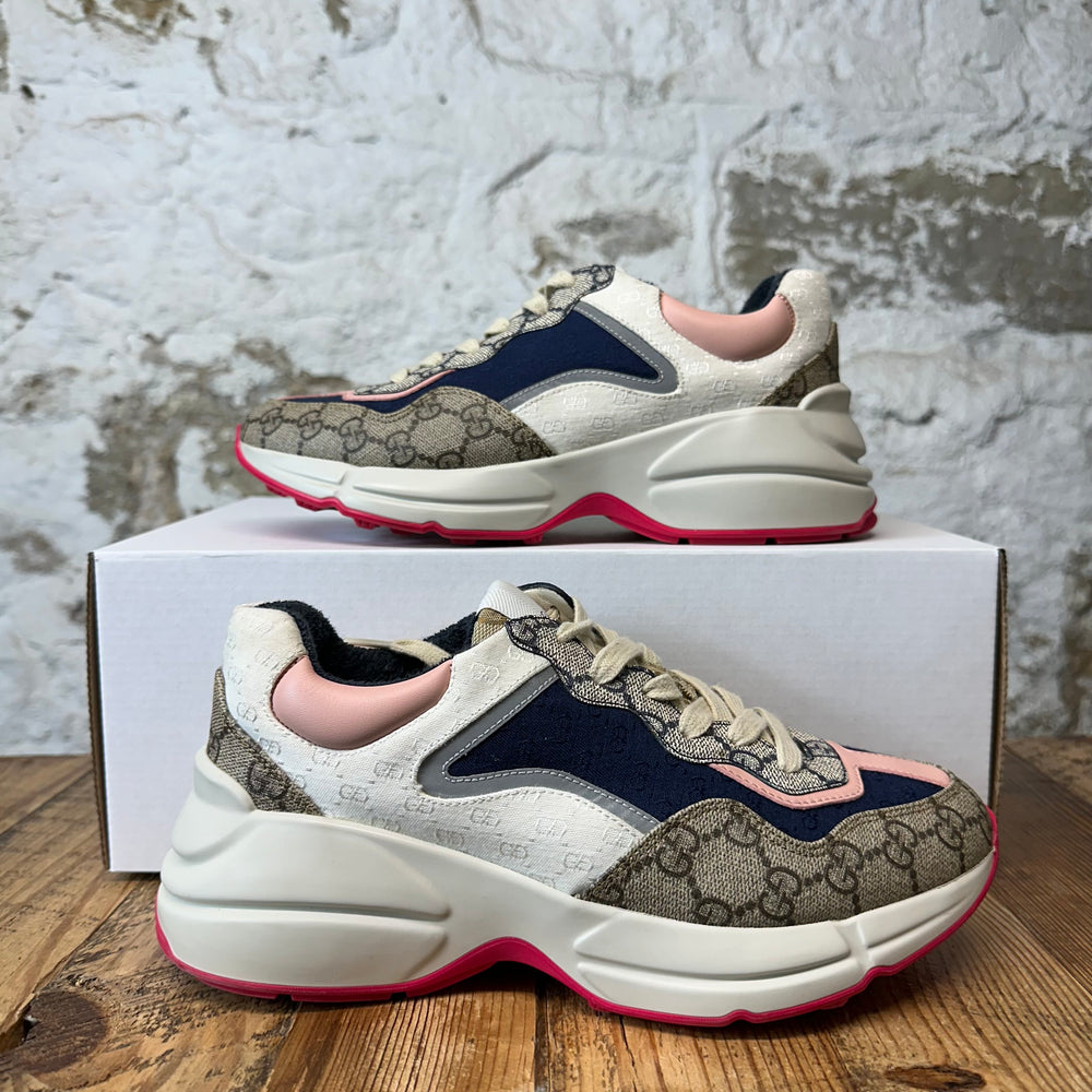 Gucci Rhyton Multicolor White Sneaker Sz 6 (38)
