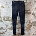Amiri MX1 Red Tie Dye Black Denim Jeans Sz 29