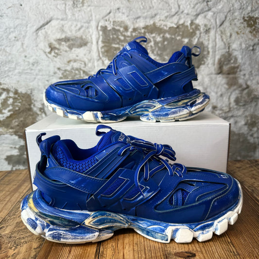 Balenciaga Track Runner Blue Dyed Sneaker Sz 9 (42)