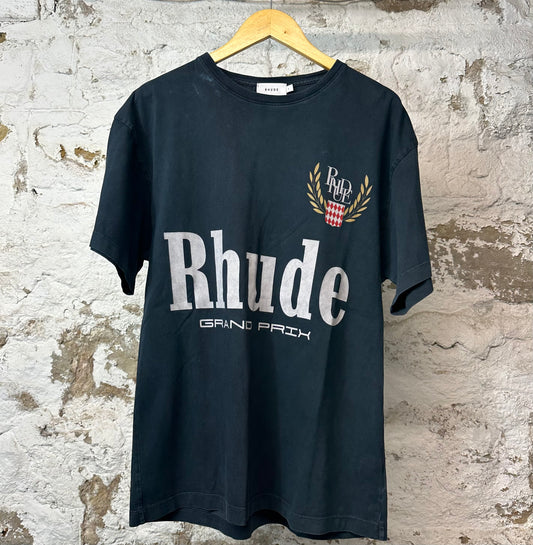 Rhude Grand Prix T-shirt Black Sz S
