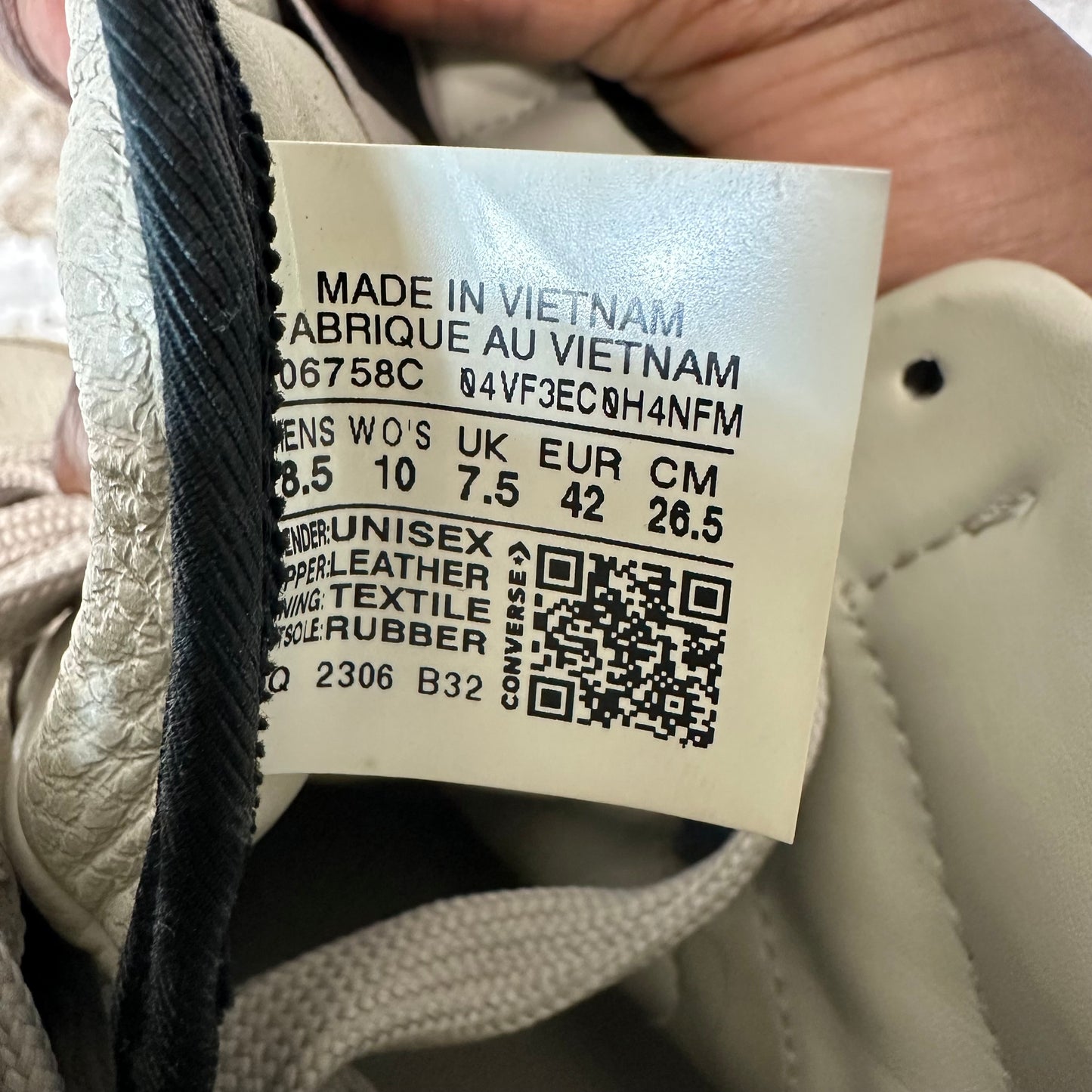 Rick Owens High TurboWPN Grey Milk Sneaker Sz 8.5