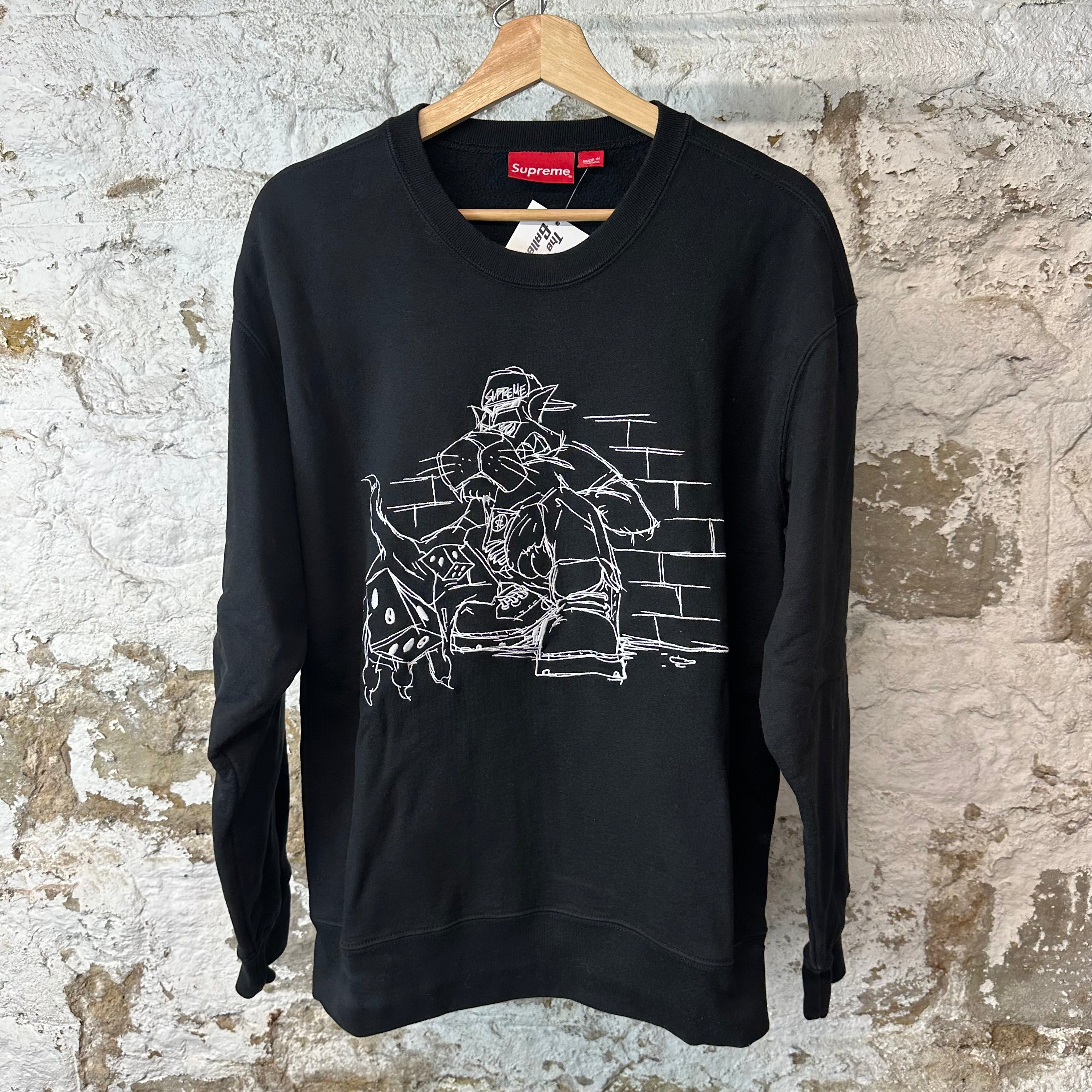 Supreme Dice Black Crewnweck Sz M