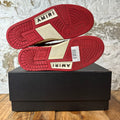 Amiri Red Skeleton White Cream Cracked Sneaker Sz 10 (43)