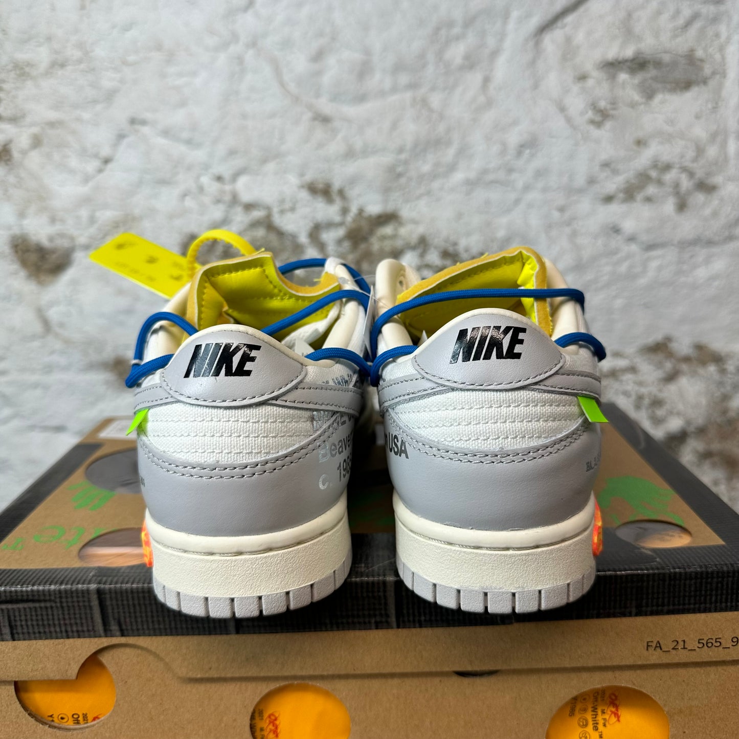 Nike Off White Dunk Lot 10 Sz 7 DS