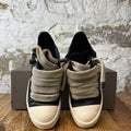 Rick Owens Jumbo Lace Black Leather Milk Sneaker Sz 4.5 (36)