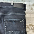 Amiri MX1 Green Gray Plaid Black Denim Jeans Sz 34