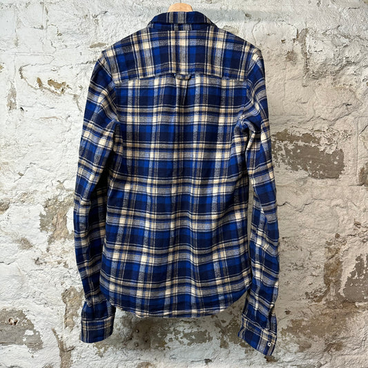 Vetements Blue Plaid Button Up Flannel Sz L