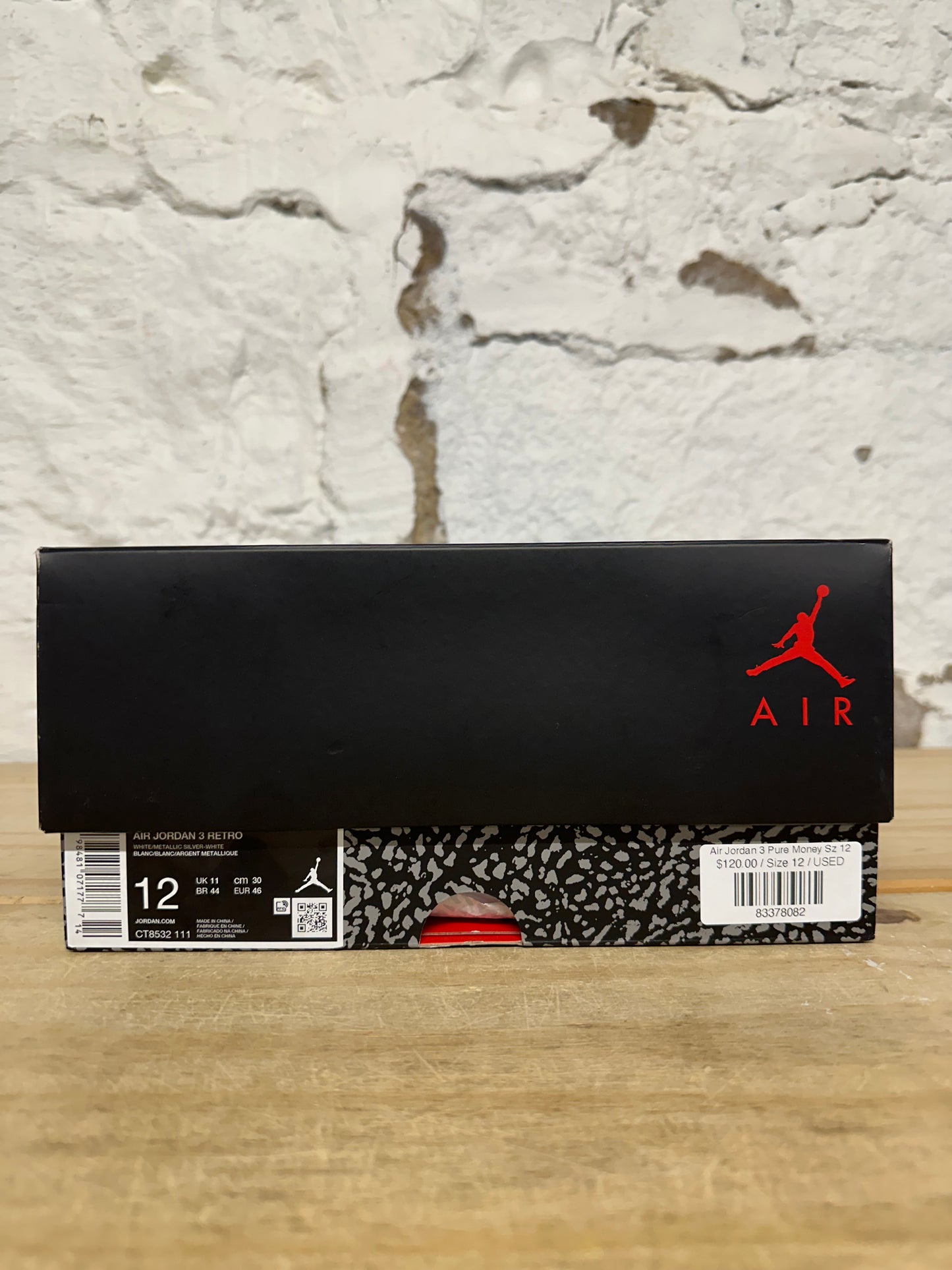 Air Jordan 3 Pure Money Sz 12