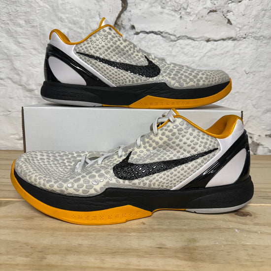 (D) Nike Zoom Kobe 6 Protro del Sol 2021 Men\'sWhite/Neutral Blue/Size 12 Size 11.5 - Nike Zoom Kobe 6 Protro 2021 White Del Sol for  main image 2