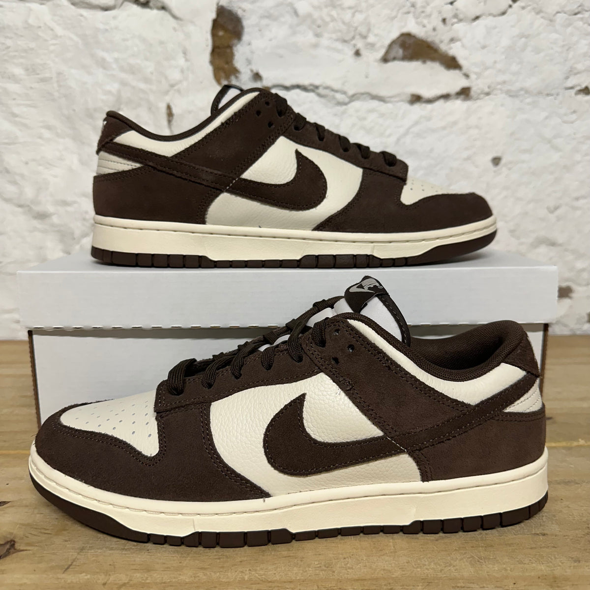 Nike Dunk Low Pale Ivory Baroque Brown Sz 10