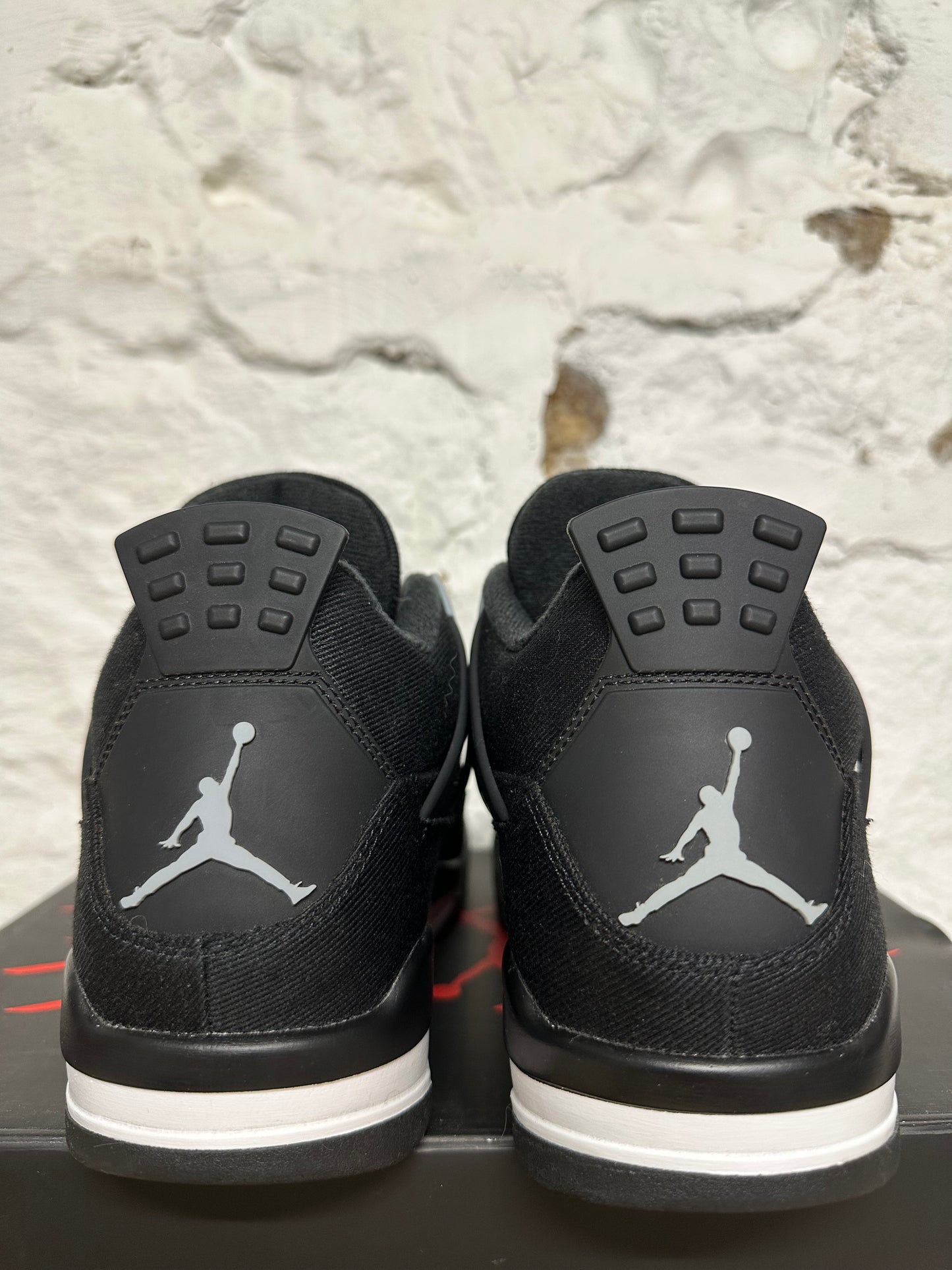 Air Jordan 4 Black Canvas Sz 11