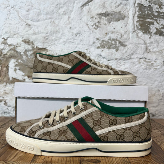 Gucci Tennis 1977 Brown Monogram Sneaker Sz 10