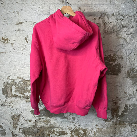 Supreme Red Box Logo Hoodie Pink Sz S