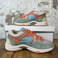 Chanel CC Orange Blue Green Sneaker Sz 6 (38.5)