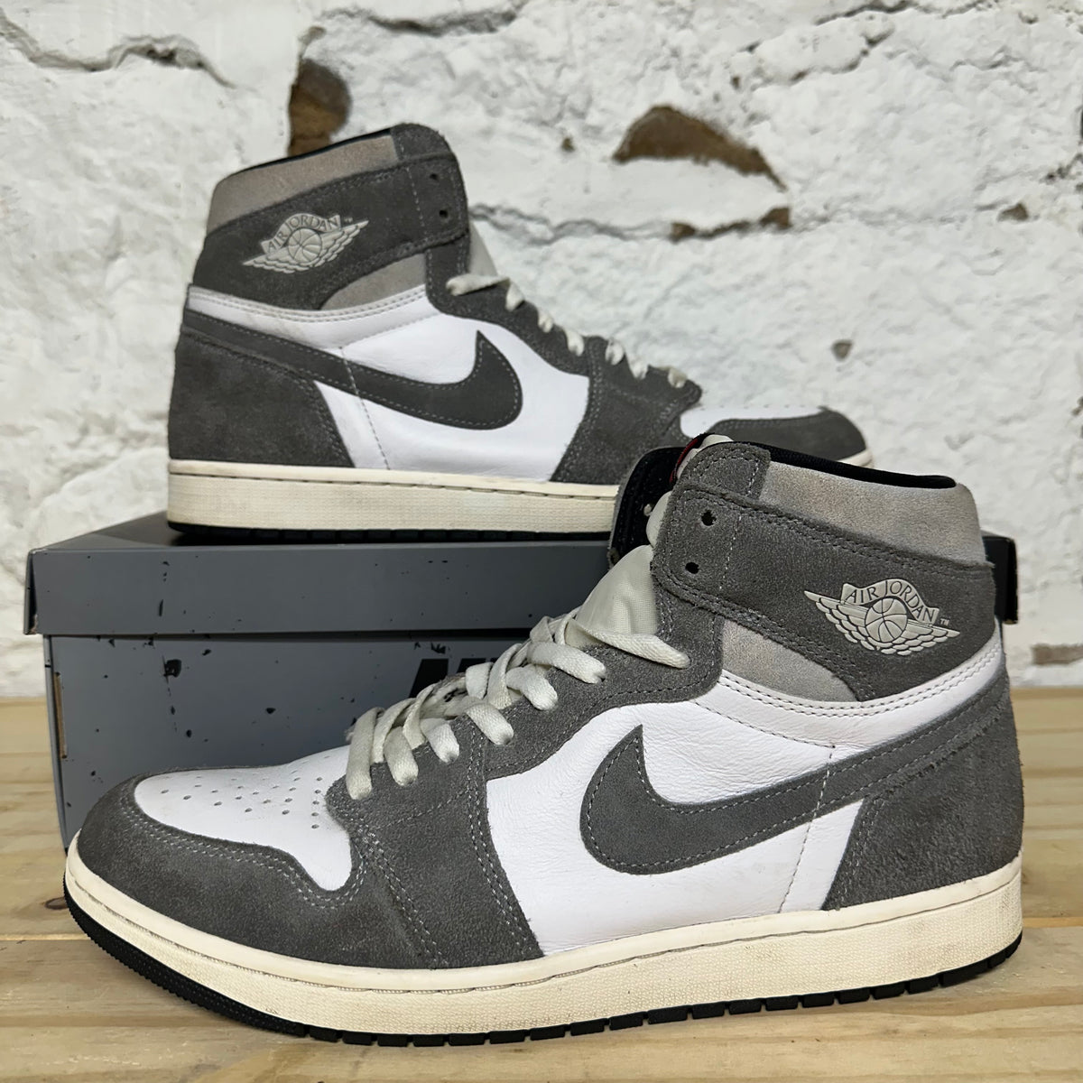 Air Jordan 1 High Washed Black Sz 12