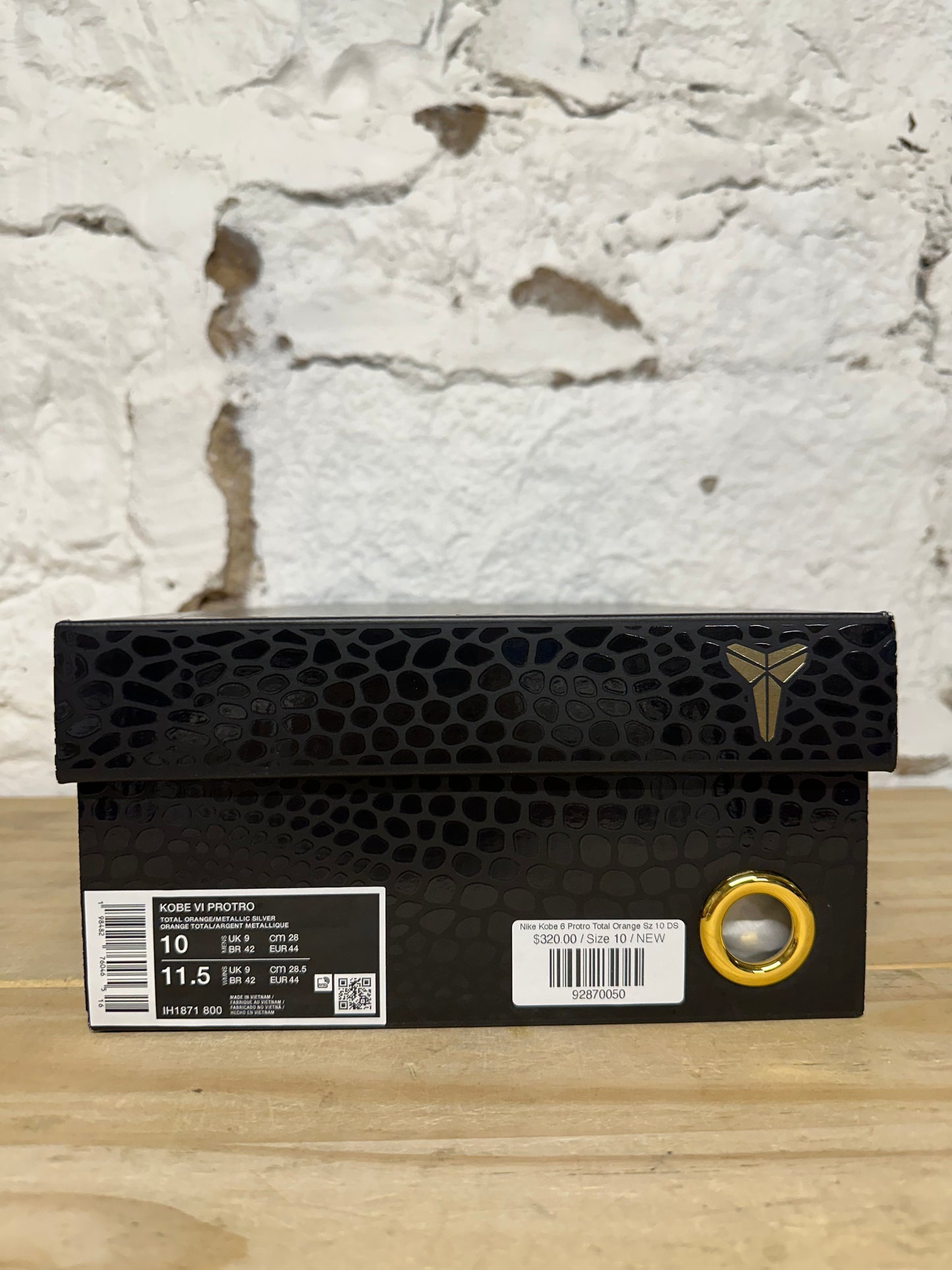 Nike Kobe 6 Protro Total Orange Sz 10 DS