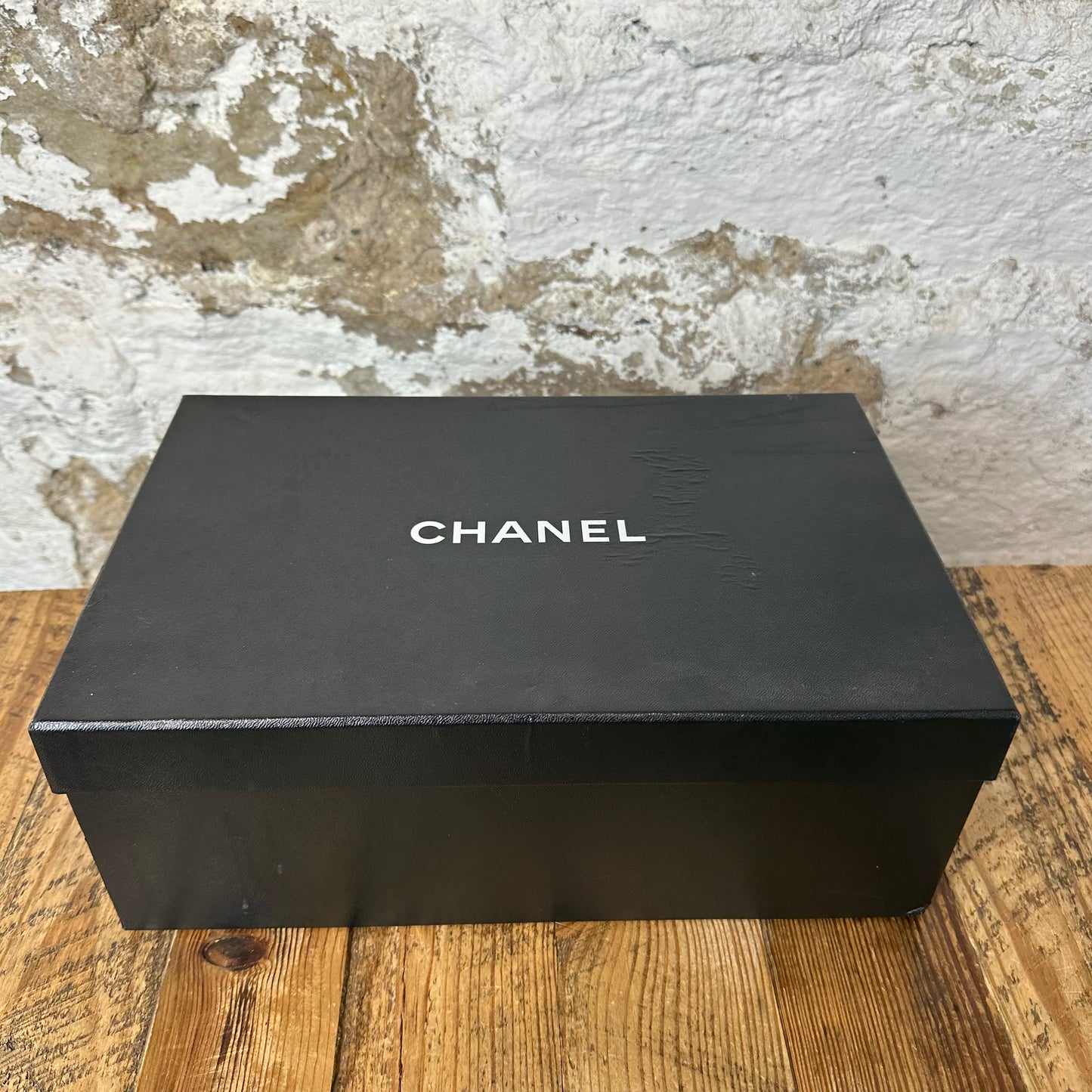 Chanel White CC Tan Tweed Trainer Sneaker Sz 4.5 (36.5)