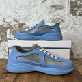 Prada Americas Cup Light Blue Rubber Sneaker Sz 8 (41)