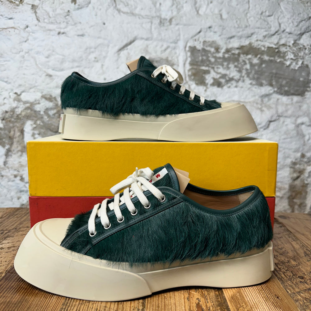 Marni Green Fur White Pablo Sneaker Sz 11 (44)